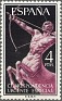 Spain 1956 Allegories 4 PTS Black & Purple Edifil 1186. España 1955 1186. Uploaded by susofe